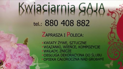 Kwiaciarnia GAJA Handel Kwiatami Zniczami Dewocjonaliami, Kwiaciarnia w Wadowice